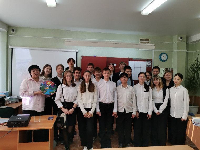 Защита проектов восьмиклассниками.